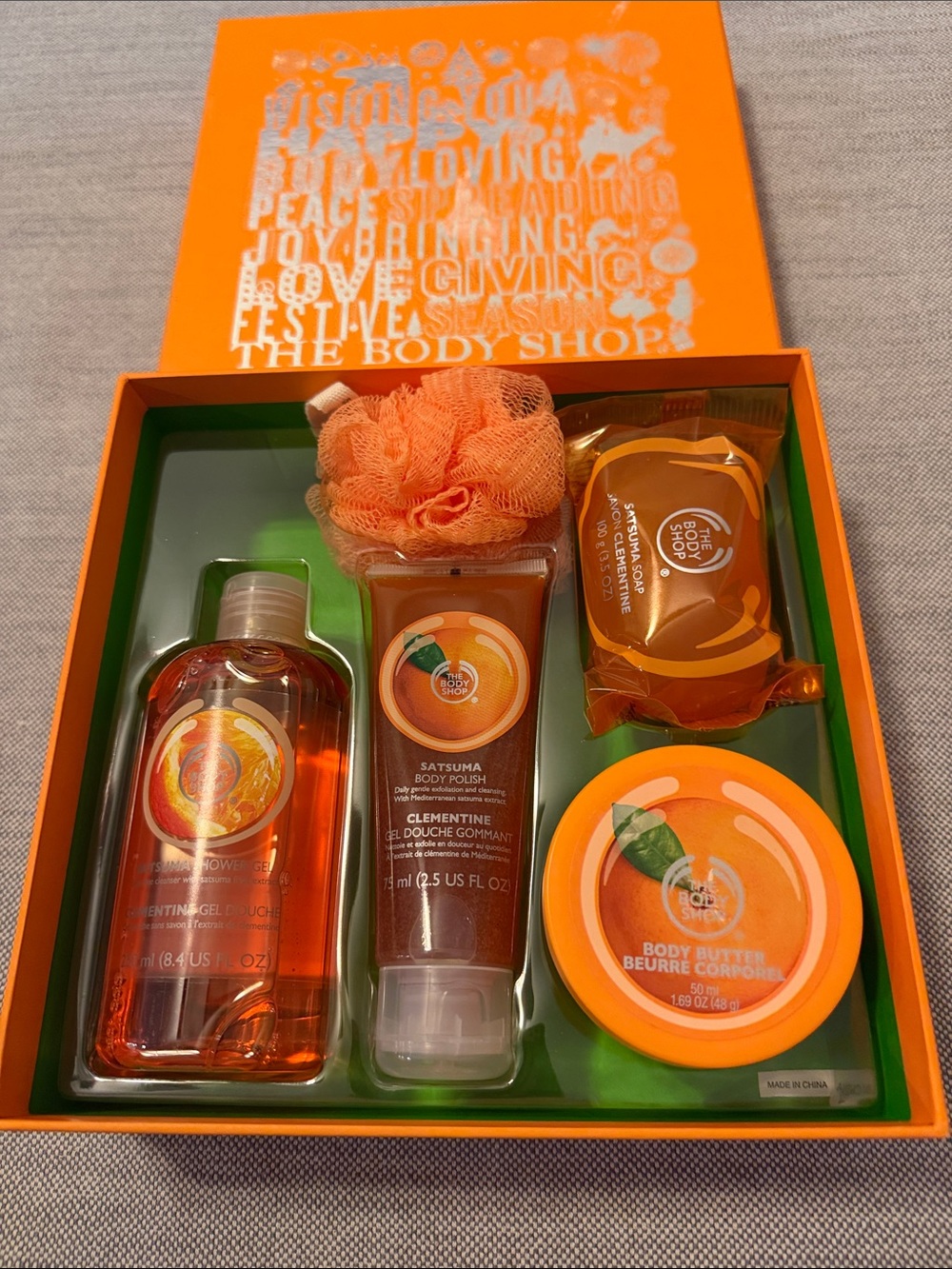 The Body Shop Satsuma Clementine Bath & Body Set - Orange